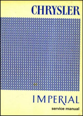Chrysler and Imperial Service Manual 1966 Used