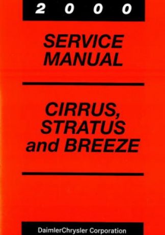 Cirrus Stratus and Breeze Service Manual 2000