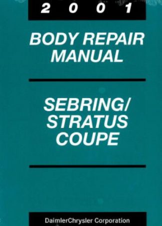 Chrysler Sebring and Dodge Stratus Coupe Body Repair Manual 2001