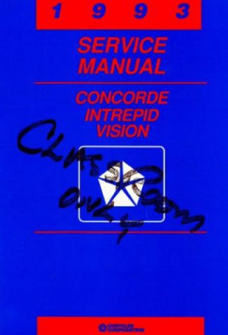 Concorde Intrepid and Vision Service Manual 1993