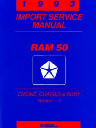 Dodge Ram 50 Import Service Manual 1993