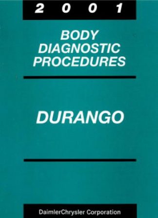 Dodge Durango Body Diagnostic Procedures 2001 Used