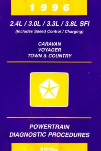 Caravan Voyager and Town and Country Powertrain Diagnostic Procedures Manual 1996 Used