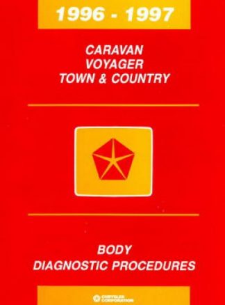 Caravan Voyager Town and Country Body Diagnostic Procedures Manual 1996-1997