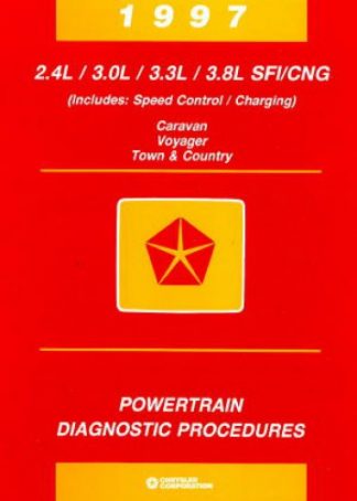 Caravan Voyager Town and Country Powertrain Diagnostic Procedures 1997 Used