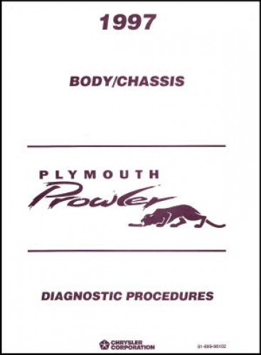 Plymouth Prowler Body and Chassis Diagnostic Procedures Manual 1997 Used