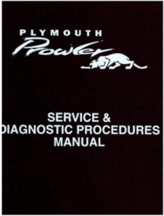 Plymouth Prowler Service and Diagnostic Procedures Manual Binder 1997 1998 Used