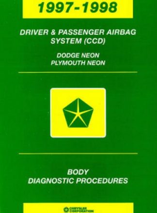 Dodge Neon and Plymouth Neon Body Diagnostic Procedures 1997-1998 Used