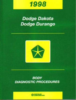 Dodge Dakota Dodge Durango Body Diagnostic Procedures 1998