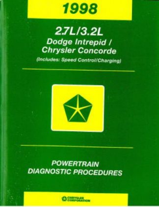 Dodge Intrepid and Chrysler Concorde Powertrain Diagnostic Procedures Manual 1999 Used