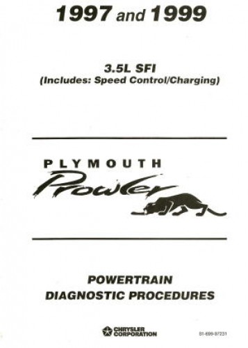Plymouth Prowler Powertrain Diagnostic Procedures Manual 1997-1999 Used