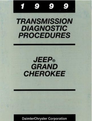 Jeep Grand Cherokee Transmission Diagnostic Procedures 1999 Used