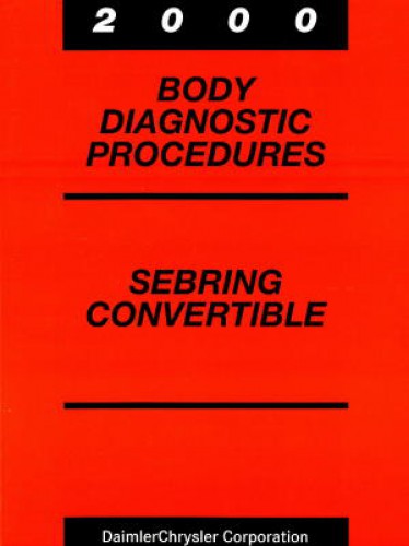 Chrysler Sebring Convertible Body Diagnostic Procedures 2000 Used