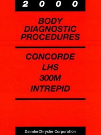 Concorde LHS 300M and Intrepid Body Diagnostic Procedures 2000 Used