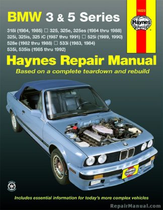 Haynes BMW 3 5 Series 1982-1992 Auto Repair Manual