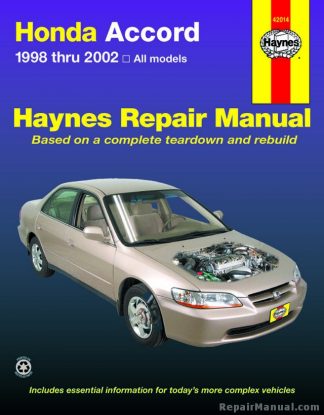Haynes Honda Accord 1998-2002 Repair Manual