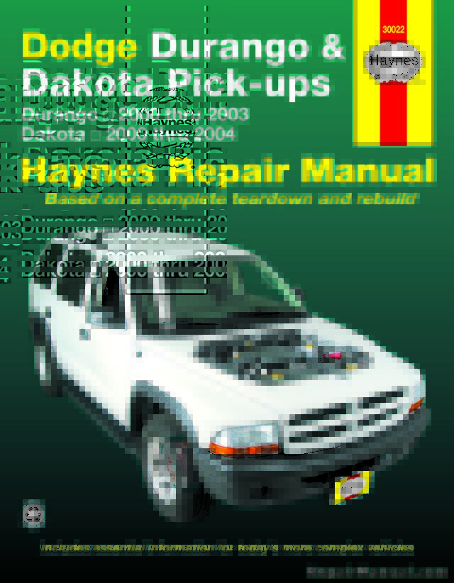 Dodge Durango 2000-2003 Dakota 2000-2004 Haynes Repair Manual