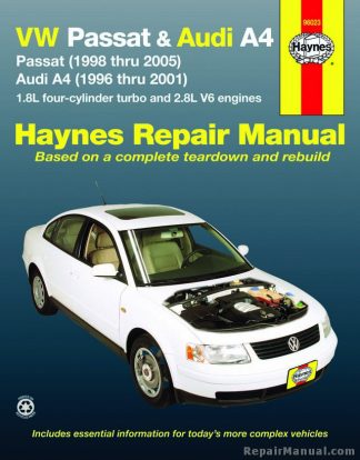 Haynes VW Passat Audi A4 1996-2005 Auto Repair Manual