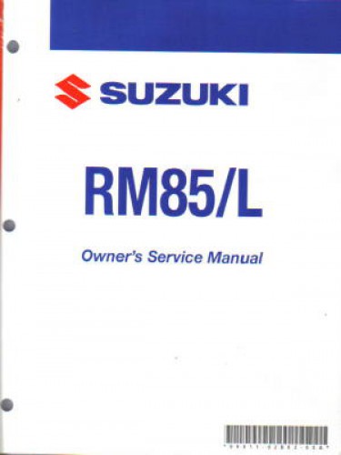 Official 2008 Suzuki RM85 K8 and 2008 Suzuki RM85L K8 Factory Owners Service Manual