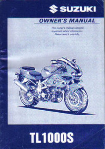 Official 1997 Suzuki TL1000SV Owners Manual