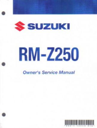 Official 2009 Suzuki RM-Z250K9 Factory Owners Service Manual