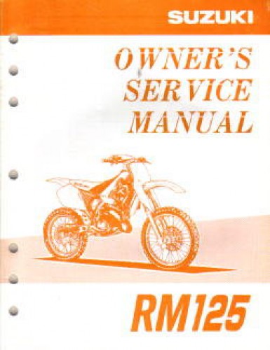 Official 1998 Suzuki RM125W Factory Service Owners Manual