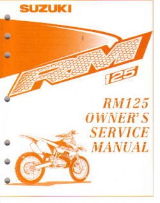 Official 2000 Suzuki RM125Y Factory Service Manual