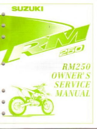 Official 1999 Suzuki RM250X Factory Service Manual