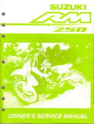 Official 2001 Suzuki RM250K1 Factory Service Manual