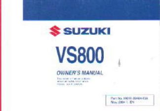 99011-... 2008 Suzuki LT-A400K8 KingQuad LT-A400FK8 KingQuad ATV Owners Manual 
