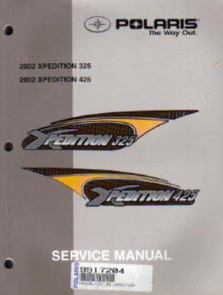 Used 2002 Polaris XPEDITION 325 425 ATV Factory Service Manual