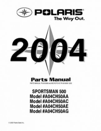 Official 2004 Polaris SCRAMBLER 500 Factory Parts Manual