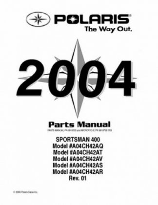 Official 2004 Polaris SCRAMBLER 400 Factory Parts Manual