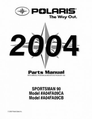 Official 2004 Polaris SPORTSMAN 90 Factory Parts Manual