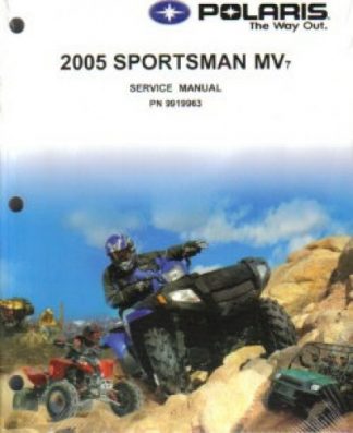 Official 2005-2006 Polaris Sportsman MV700 Military Factory Service Manual