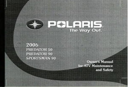 2006 polaris predator 90 repair manual