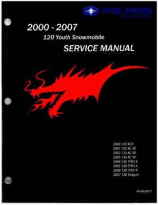 Official 2007 Polaris 120 Snowmobile Factory Service Manual