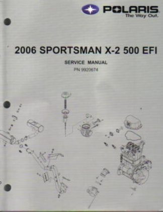 Official 2006 Polaris Sportsman X-2 500 EFI Factory Service Repair Manual