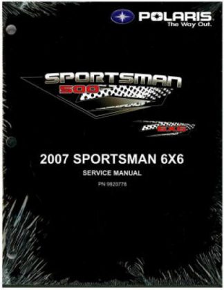 Used 2007 Polaris Sportsman 6 X 6 ATV Factory Service Manual