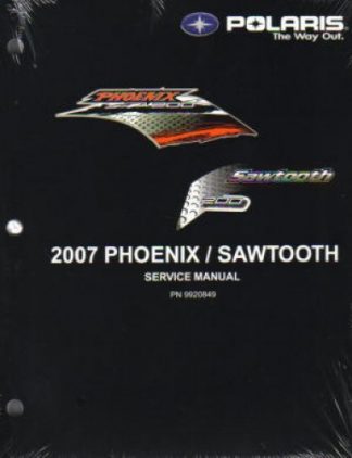 2007 Polaris Sawtooth Quadricycle Phoenix 200cc ATV Service Manual