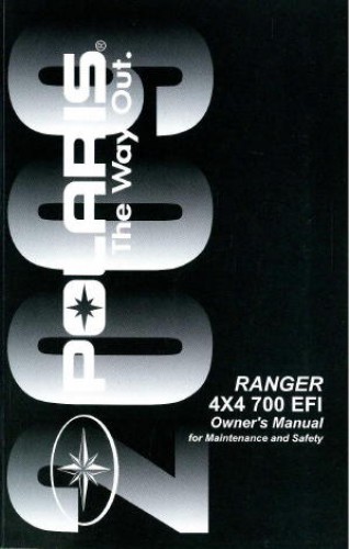 Official 2009 Polaris Ranger 4X4 700 EFI Factory Owners Manual