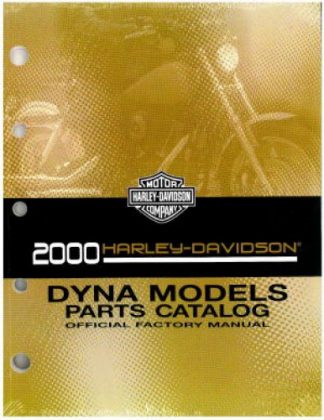 Used Official 2000 Harley Davidson Dyna Glide Parts Manual