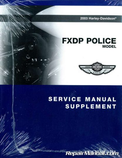 Official 2003 Harley Davidson FXDP Service Manual Supplement