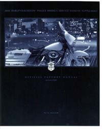 Official 2001 Harley Davidson FLT FXDP Service Manual Supplement