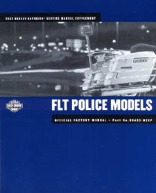 Official 2002 Harley Davidson FLT Police Service Manual Supplement