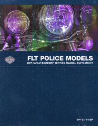 Used Official 2007 Harley Davidson FLT Police Service Manual Supplement
