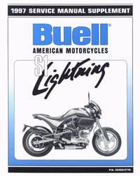 Official 1997 Buell S1 Service Manual Supplement