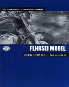 Official 2002 Harley Davidson FLHRSEI Service Manual Supplement