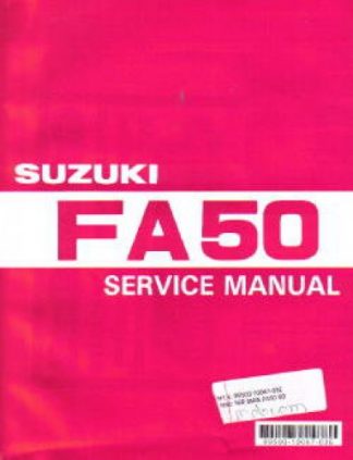 Official 1980-1991 Suzuki FA50 Factory Service Manual