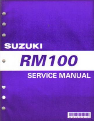Official 2003 and 2004 Suzuki RM100K3 K4 Factory Service Manual